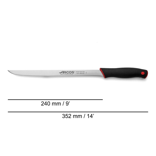 დანა Arcos 147622 Duo, Slicing Knife, 240mm, Black