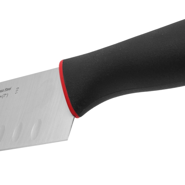 დანა Arcos 147822 Duo, Santoku Knife (Granton Edge), 180mm, Black