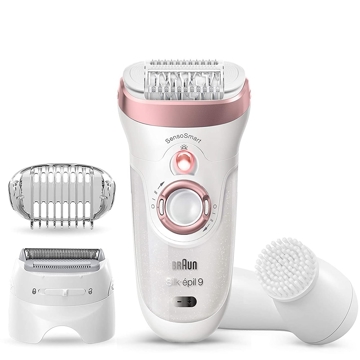 Braun SES 9/880 Silk·épil 9, Wet and Dry Epilator, White/Rose