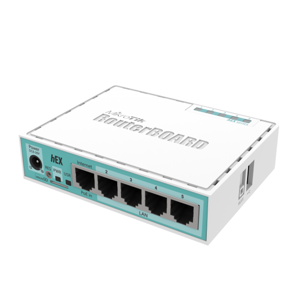 MikroTik RB750Gr3, Router, White/Blue