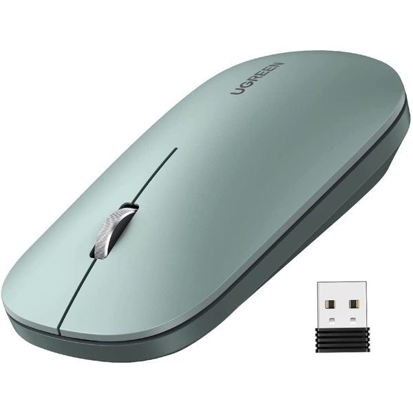 UGREEN MU001 (90374) Wireless 2.4G Slim Silent Mouse, 4000DP, Green