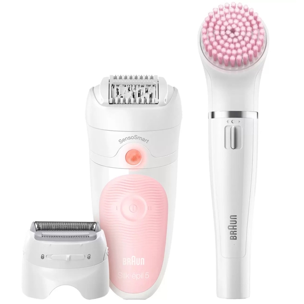 ეპილატორი Braun SES5-895BS Silk-epil 5, Wet and Dry Epilator, White