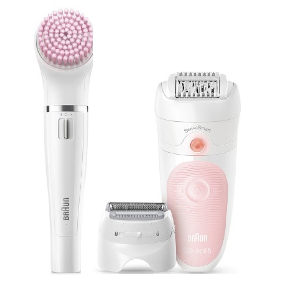 ეპილატორი Braun SES5-885BS Silk-epil 5, Wet and Dry Epilator, White