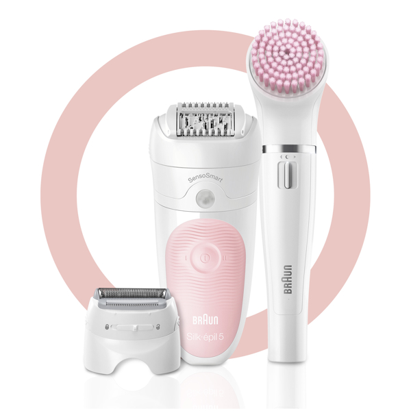 ეპილატორი Braun SES5-885BS Silk-epil 5, Wet and Dry Epilator, White