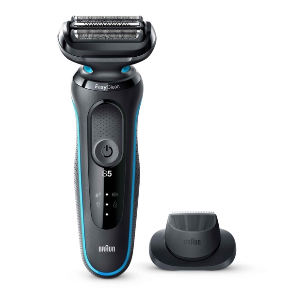 წვერსაპარსი Braun 50-M1200s Series 5, Electric Shaver, Black/Turquoise