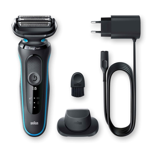 წვერსაპარსი Braun 50-M1200s Series 5, Electric Shaver, Black/Turquoise