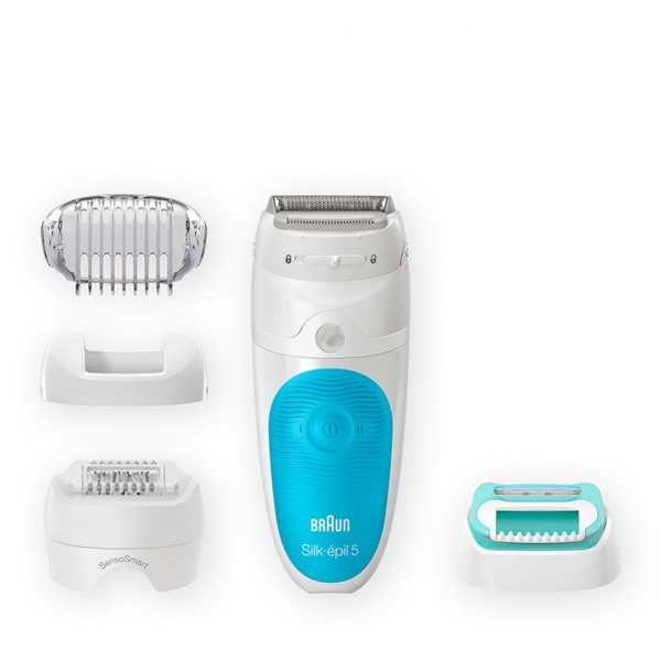 ეპილატორი Braun SES5-610 Silk-epil 5 SensoSmart, Wet and Dry Epilator, White