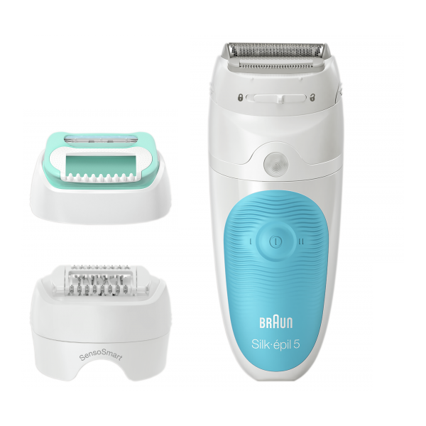 ეპილატორი Braun SES5-610 Silk-epil 5 SensoSmart, Wet and Dry Epilator, White