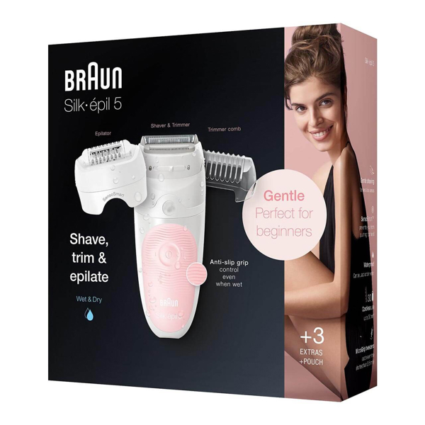 ეპილატორი Braun SES5-620 Silk·épil 5, Wet and Dry Epilator, White