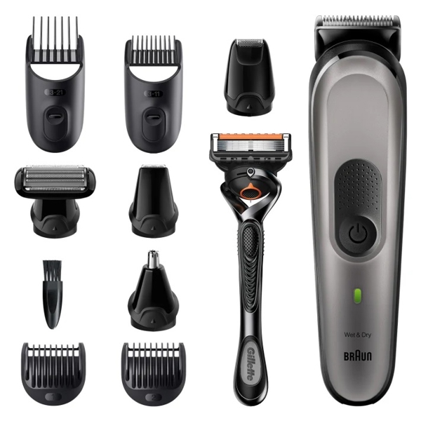 ტრიმერი Braun MGK7220, Hair Trimmer, Black/Gray