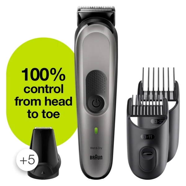 ტრიმერი Braun MGK7220, Hair Trimmer, Black/Gray