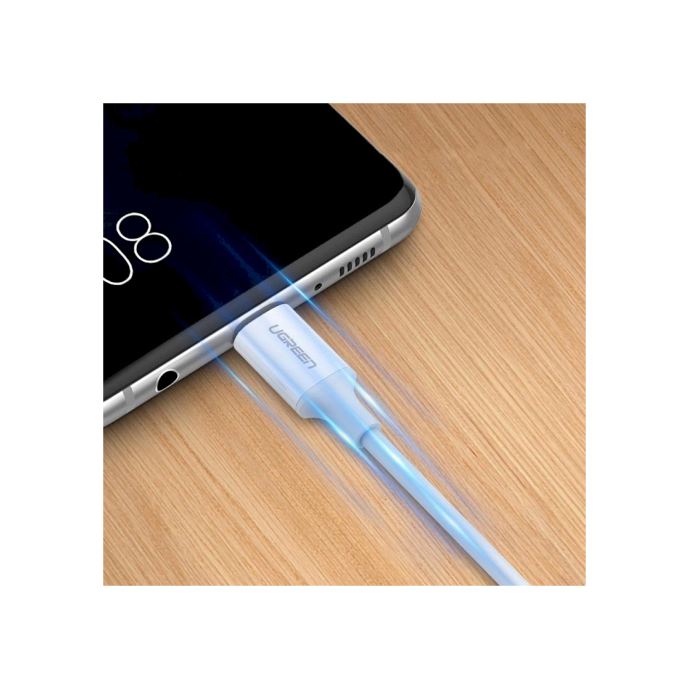 UGREEN US300 (60551), 100W, Type-c to Type-c Cable, 1m, White