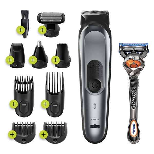 ტრიმერი Braun MGK7221, Hair Trimmer, Black/Gray Metal