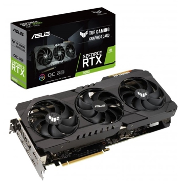 ვიდეო დაფა Asus Tuf Gaming GeForce RTX3090 OC, 24GB, 384bit, HDMI, DP, Black