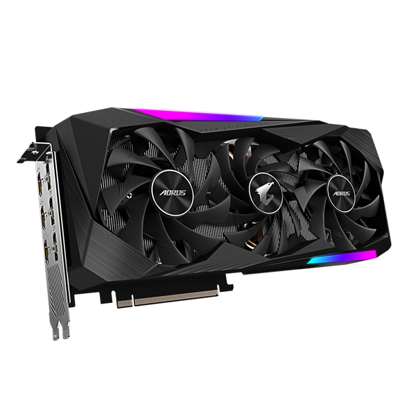 ვიდეო დაფა Gigabyte GeForce RTX3070 Aorus Master LHR, 8GB, 256bit, HDMI, DP, Black