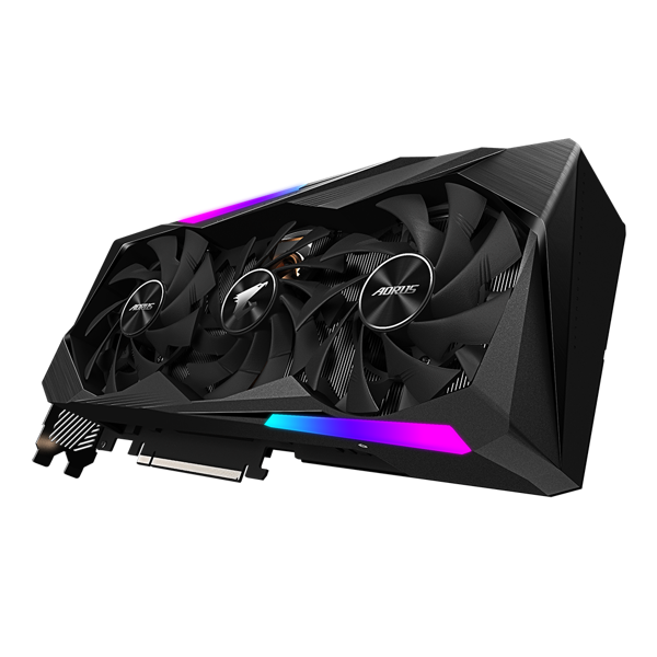 ვიდეო დაფა Gigabyte GeForce RTX3070 Aorus Master LHR, 8GB, 256bit, HDMI, DP, Black