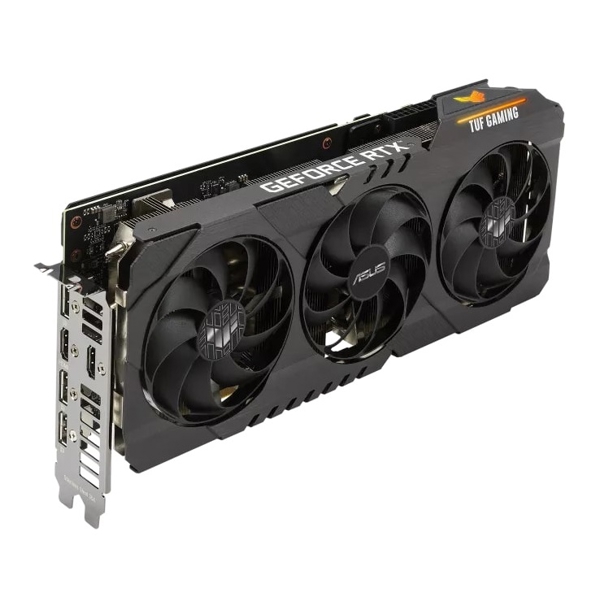 ვიდეო დაფა Asus TUF Gaming GeForce RTX3070 OC V2 LHR, 8GB, 256bit, HDMI, DP, Black