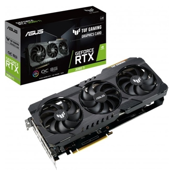 ვიდეო დაფა Asus Tuf Gaming GeForce RTX3060 Ti OC V2 LHR, 8GB, 256bit, HDMI, DP, Black