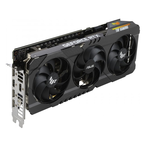 ვიდეო დაფა Asus Tuf Gaming GeForce RTX3060 Ti OC V2 LHR, 8GB, 256bit, HDMI, DP, Black