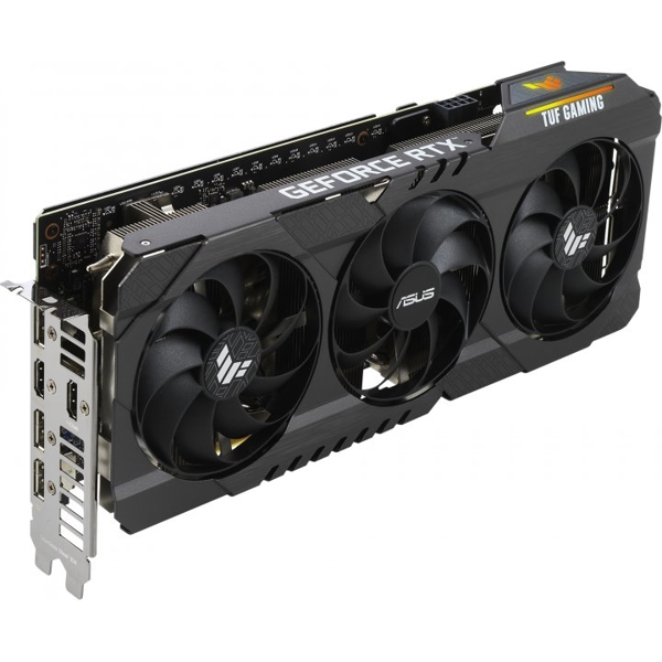 ვიდეო დაფა Asus Tuf Gaming GeForce RTX3060 Ti V2 LHR, 8GB, 256bit, HDMI, DP, Black