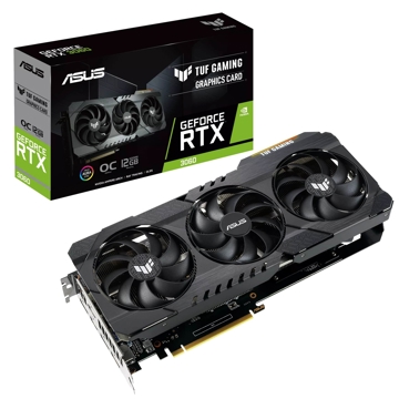 ვიდეო დაფა Asus Tuf Gaming GeForce RTX3060 V2 LHR, 12GB, 192bit, HDMI, DP, Black