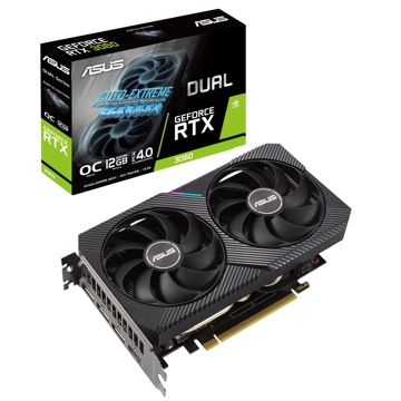 Asus Gaming GeForce RTX3060 Dual OC V2 LHR, 12GB, 192bit, HDMI, DP, Black