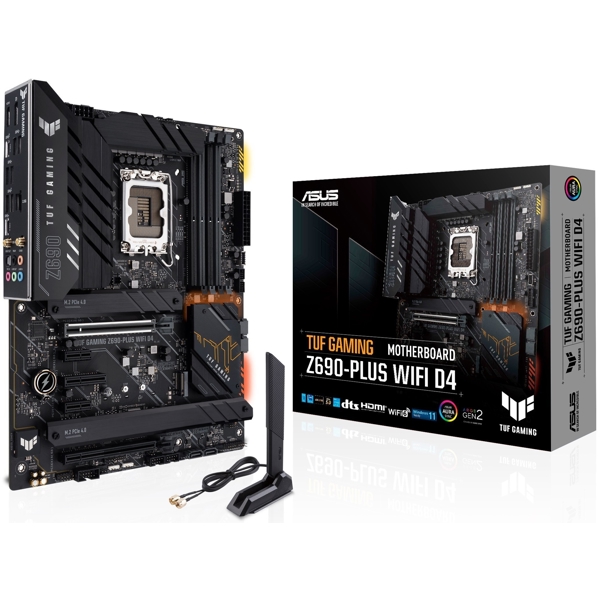 დედა დაფა Asus TUF_GAM_Z690-PLUS_WIFID4 TUF Z690-PLUS, LGA 1700, DDR4, 128GB