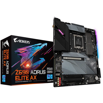 დედა დაფა Gigabyte Z690 Aorus Elite AX, LGA 1700, DDR5, DIMM, 128GB