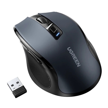 UGREEN MU006 (90545) Ergonomic Wireless 2.4G Mouse, 4000DPI, Silence Design, Black