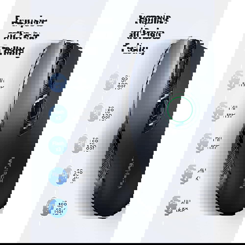 მაუსი UGREEN MU006 (90545) Ergonomic Wireless 2.4G Mouse, 4000DPI, Silence Design, Black