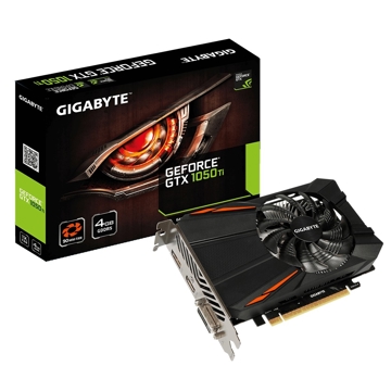 ვიდეო დაფა Gigabyte GeForce GTX1050  Ti, 4GB, 128bit, HDMI, DP, DVI-D, Black