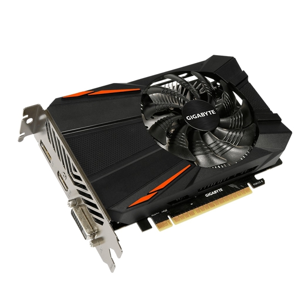 ვიდეო დაფა Gigabyte GeForce GTX1050  Ti, 4GB, 128bit, HDMI, DP, DVI-D, Black