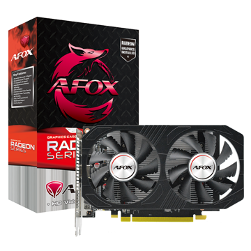 ვიდეო დაფა Afox Radeon RX560, 4GB, 128bit, HDMI, DVI, Mini DP, Black