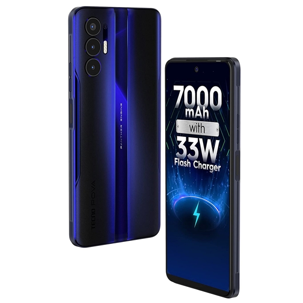 Tecno Pova 3, 6GB, 128GB, Dual Sim, Electric Blue