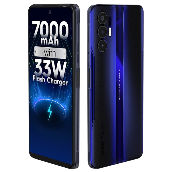 Tecno Pova 3, 6GB, 128GB, Dual Sim, Electric Blue