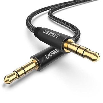 აუდიო კაბელი UGREEN AV112 (50360) 3.5mm Male to 3.5mm Male Cable, 0.5m, Black