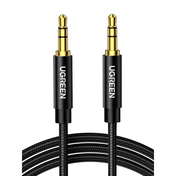 აუდიო კაბელი UGREEN AV112 (50360) 3.5mm Male to 3.5mm Male Cable, 0.5m, Black