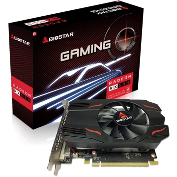 ვიდეო დაფა Biostar Radeon RX550, 4GB, 128bit, VGA, HDMI, DP, Black