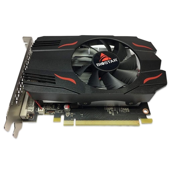 ვიდეო დაფა Biostar Radeon RX550, 4GB, 128bit, VGA, HDMI, DP, Black