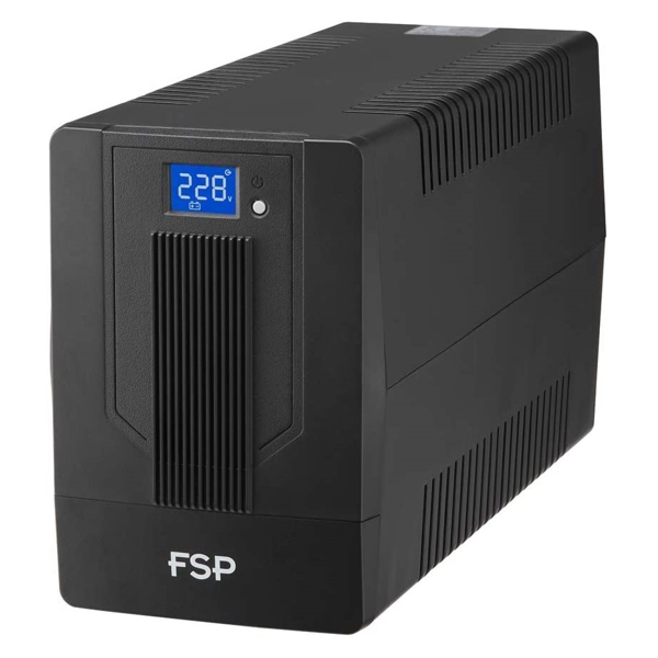 უწყვეტი კვების წყარო FSP iFP-2000, 2000VA, LCD, USB, Black