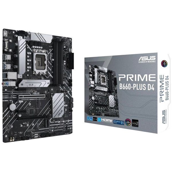 დედა დაფა Asus Prime B660-Plus D4, LGA 1700, DDR4, 128GB