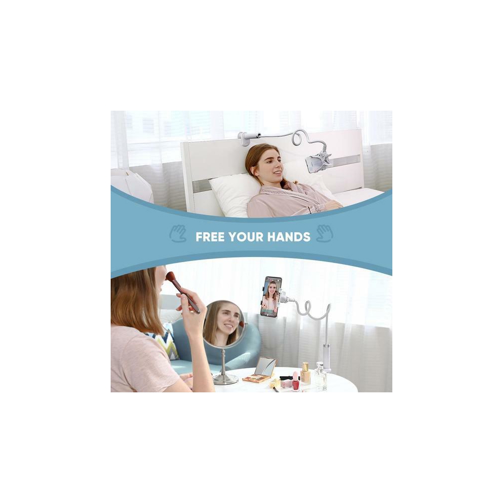 მობილურის დამჭერი UGREEN LP113 (20113), Universal Holder With Flexible Long Arm, 120cm, White