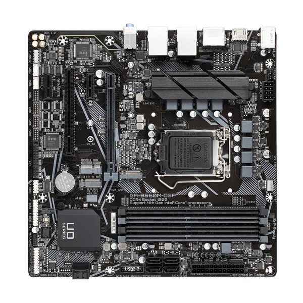 დედა დაფა Gigabyte GA-B560M-D3P, LGA 1200, DDR4, DIMM, 128GB