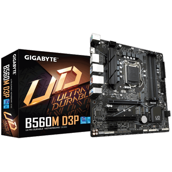 დედა დაფა Gigabyte GA-B560M-D3P, LGA 1200, DDR4, DIMM, 128GB