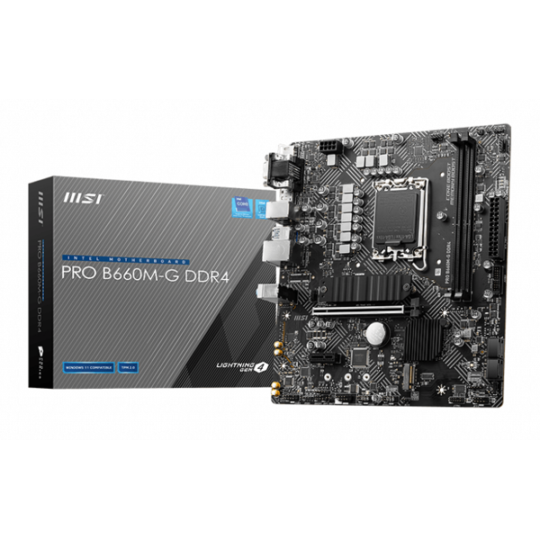 დედა დაფა MSI Pro B660M-G, LGA 1700, DDR4, 64GB