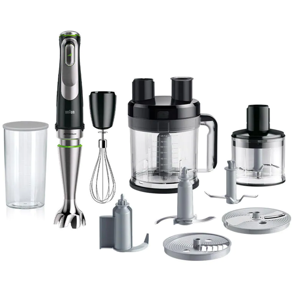 ხელის ბლენდერი Braun MQ9195XLI, 1200W, 2L, Blender, Black