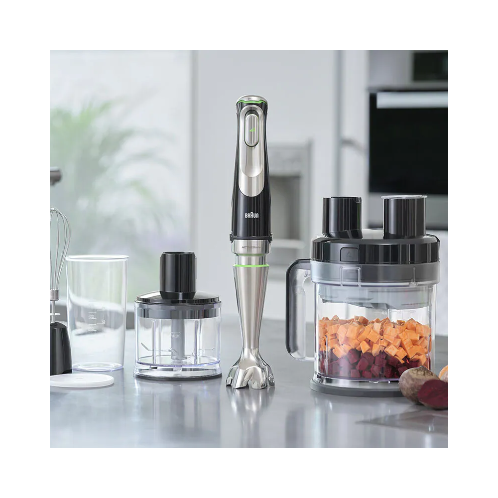 ხელის ბლენდერი Braun MQ9195XLI, 1200W, 2L, Blender, Black