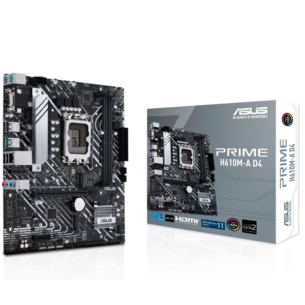 დედა დაფა Asus Prime H610M-A D4, LGA 1700, DDR4, 64GB