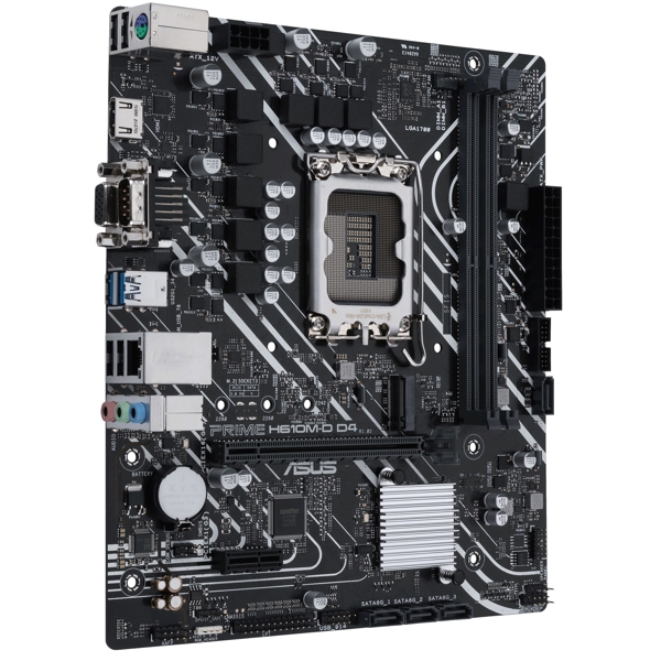 დედა დაფა Asus Prime H610M-D D4, LGA 1700, DDR4, 64GB