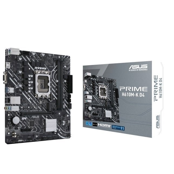 დედა დაფა Asus Prime H610M-K D4, LGA 1700, DDR4, 64GB